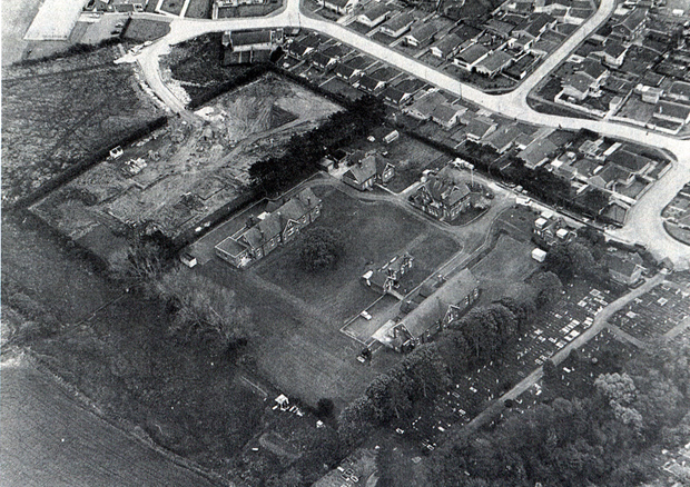Picture of an aerial view of Fairlee Hospital