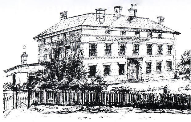 Picture of The Royal County Infirmary about 1860