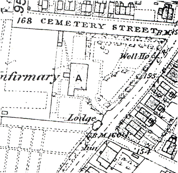 Map of the original hospital layout