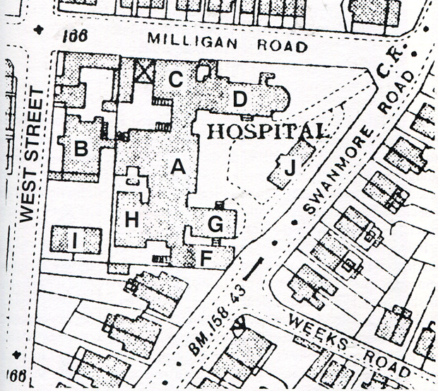 Map of the 1939 layout