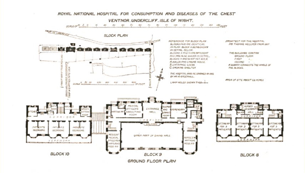 Picture of Architectural layout Blocks 8, 9 and 10 ground floor. RNVH