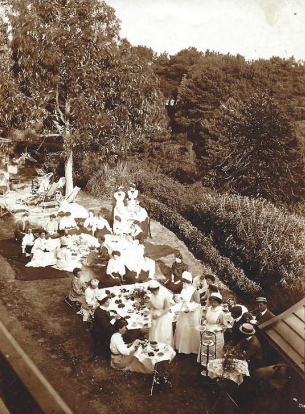 Picture of Ladies enjoying Tea on the Terraces. RNVH