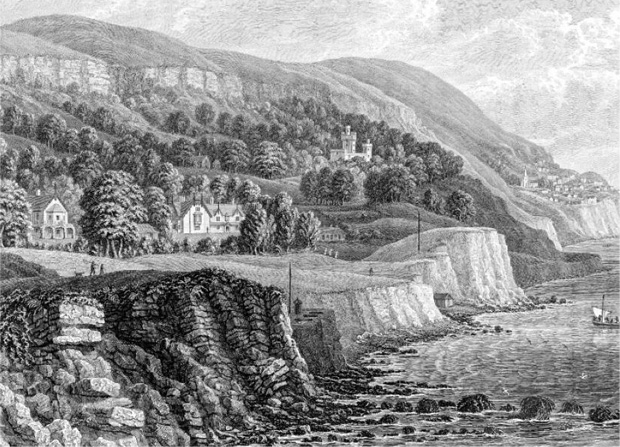 Picture of ‘The Southern Coast of the Isle of Wight. 1834’.