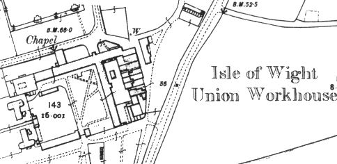 Map of the Workhouse for 1908