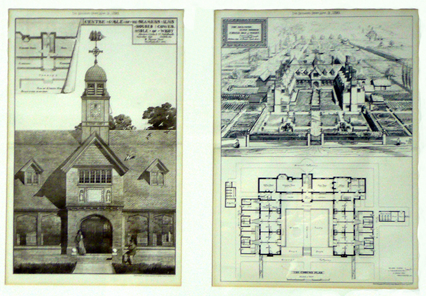 Picture of Seamens Alms Houses East Cowes[Frank James] circa 1895